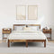 vidaXL Bedside Table with Drawer Old wood Engineered wood
