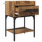 vidaXL Bedside Table with Drawer Old wood Engineered wood