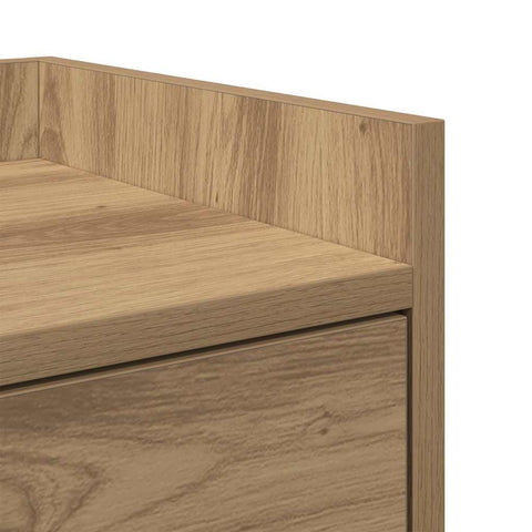 vidaXL Bedside Table with Drawer Artisan oak Engineered wood