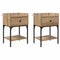 vidaXL Bedside Table with Drawer Artisan oak Engineered wood