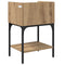 vidaXL Bedside Table with Drawer Artisan oak Engineered wood