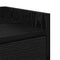 vidaXL Bedside Table with Drawer Black oak Engineered wood