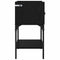 vidaXL Bedside Table with Drawer Black oak Engineered wood