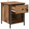 vidaXL Bedside Cabinet 2 pcs Old wood 40 x 42 x 50 cm Engineered wood