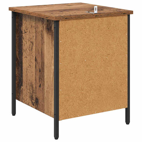 vidaXL Bedside Cabinet 2 pcs Old wood 40 x 42 x 50 cm Engineered wood