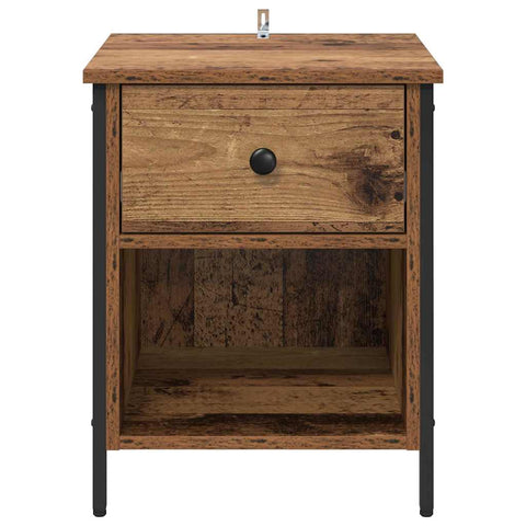 vidaXL Bedside Cabinet 2 pcs Old wood 40 x 42 x 50 cm Engineered wood