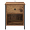 vidaXL Bedside Cabinet 2 pcs Old wood 40 x 42 x 50 cm Engineered wood