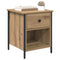 vidaXL Bedside Cabinet with Drawer 2 pcs Artisan oak 40 x 42 x 50 cm