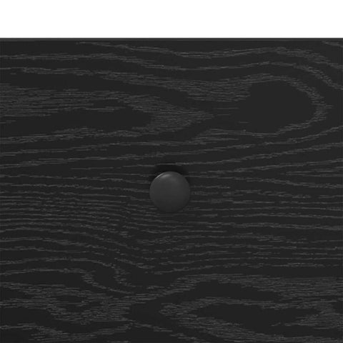 vidaXL Bedside Cabinet 2 pcs Black oak 40 x 42 x 50 cm Engineered wood
