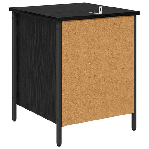 vidaXL Bedside Cabinet 2 pcs Black oak 40 x 42 x 50 cm Engineered wood