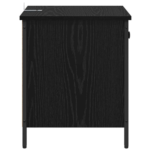 vidaXL Bedside Cabinet 2 pcs Black oak 40 x 42 x 50 cm Engineered wood