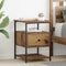 vidaXL Bedside Cabinet 2 pcs Old wood 40 x 42 x 56 cm Engineered wood