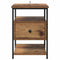 vidaXL Bedside Cabinet 2 pcs Old wood 40 x 42 x 56 cm Engineered wood