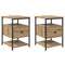 vidaXL Bedside Cabinet with Drawer 2 pcs Artisan oak 40 x 42 x 56 cm