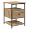 vidaXL Bedside Cabinet with Drawer 2 pcs Artisan oak 40 x 42 x 56 cm