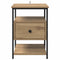 vidaXL Bedside Cabinet with Drawer 2 pcs Artisan oak 40 x 42 x 56 cm