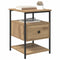 vidaXL Bedside Cabinet with Drawer 2 pcs Artisan oak 40 x 42 x 56 cm
