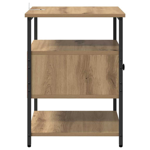 vidaXL Bedside Cabinet with Drawer 2 pcs Artisan oak 40 x 42 x 56 cm