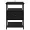 vidaXL Bedside Cabinet Black oak 40 x 42 x 56 cm Engineered wood