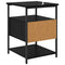 vidaXL Bedside Cabinet 2 pcs Black oak 40 x 42 x 56 cm Engineered wood