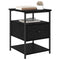 vidaXL Bedside Cabinet 2 pcs Black oak 40 x 42 x 56 cm Engineered wood