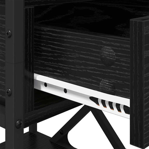 vidaXL Bedside Cabinet with Drawer