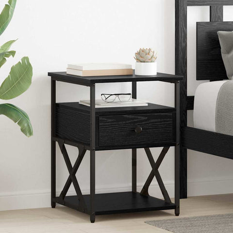 vidaXL Bedside Cabinet with Drawer