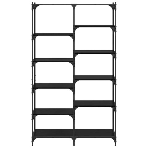 vidaXL Bookshelf Black oak 100 x 32 x 170 cm Engineered wood