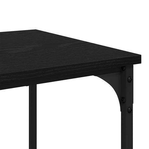 vidaXL Coffee Table Black Oak 40 x 40 x 55 cm Engineered Wood