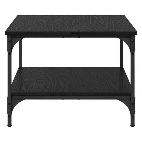 vidaXL Coffee Table Black Oak 55 x 55 x 40 cm Engineered Wood