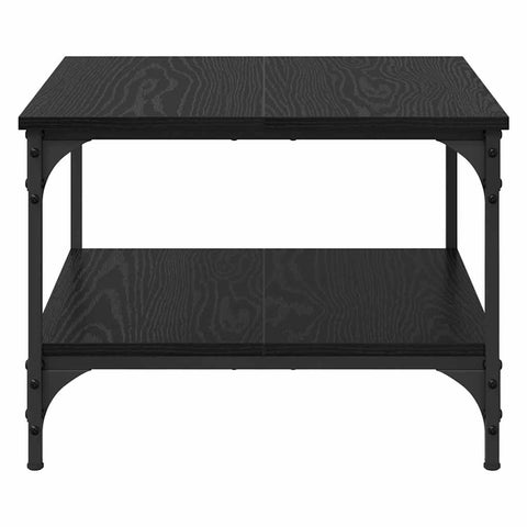 vidaXL Coffee Table Black Oak 55 x 55 x 40 cm Engineered Wood