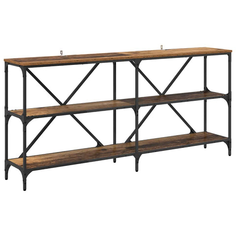 vidaXL Console Table with Shelf with Storage Old Wood 160 x 30 x 75 cm