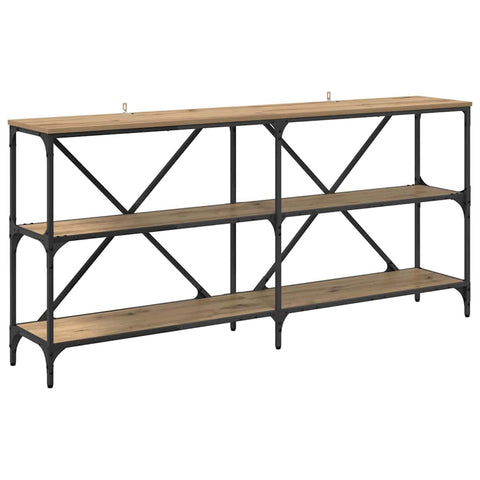 vidaXL Console Table with Shelf Artisan Oak 160 x 30 x 75 cm