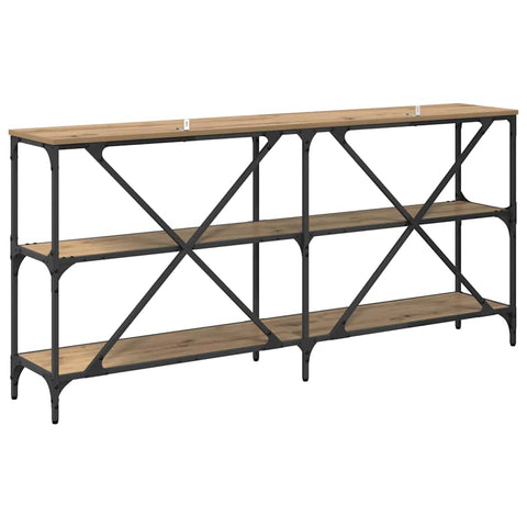 vidaXL Console Table with Shelf Artisan Oak 160 x 30 x 75 cm