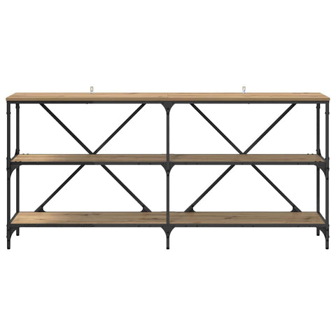 vidaXL Console Table with Shelf Artisan Oak 160 x 30 x 75 cm