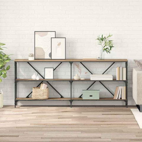 vidaXL Console Table with Shelf Artisan Oak 180 x 30 x 75 cm