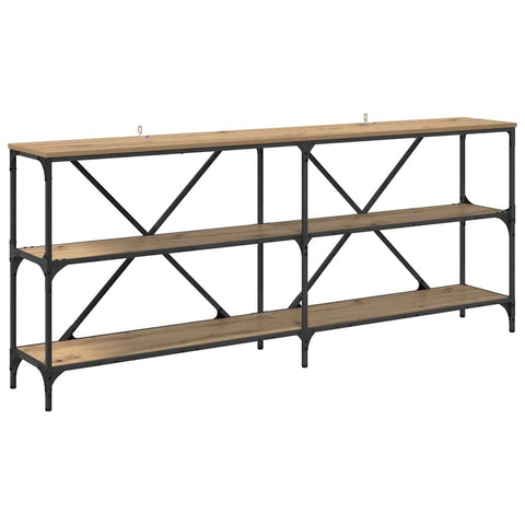 vidaXL Console Table with Shelf Artisan Oak 180 x 30 x 75 cm