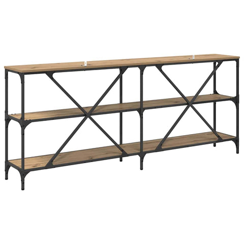 vidaXL Console Table with Shelf Artisan Oak 180 x 30 x 75 cm