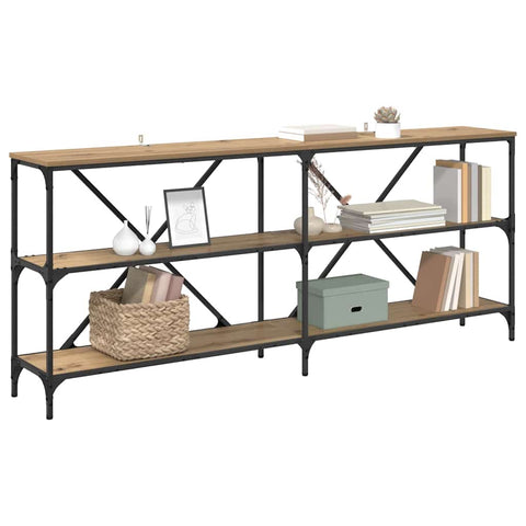 vidaXL Console Table with Shelf Artisan Oak 180 x 30 x 75 cm