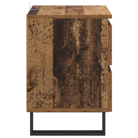 vidaXL Bedside Cabinet Old wood 40 x 35 x 50 cm Engineered wood