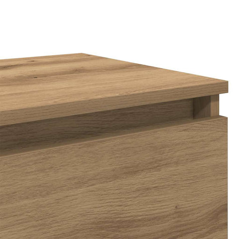vidaXL Bedside Cabinet Artisan oak 40 x 35 x 50 cm Engineered wood