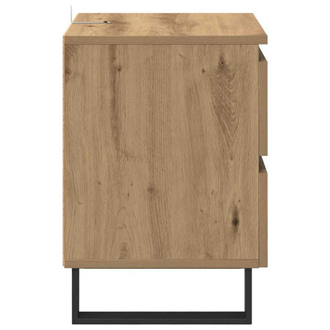 vidaXL Bedside Cabinet Artisan oak 40 x 35 x 50 cm Engineered wood