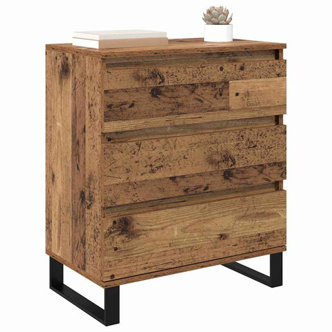 vidaXL Sideboard with Drawer Old Wood 60 x 35 x 70 cm Engineered Wood