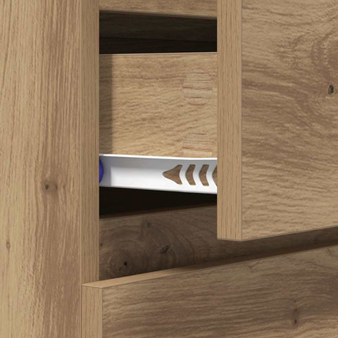 vidaXL Sideboard Artisan Oak 60 x 35 x 70 cm Engineered Wood