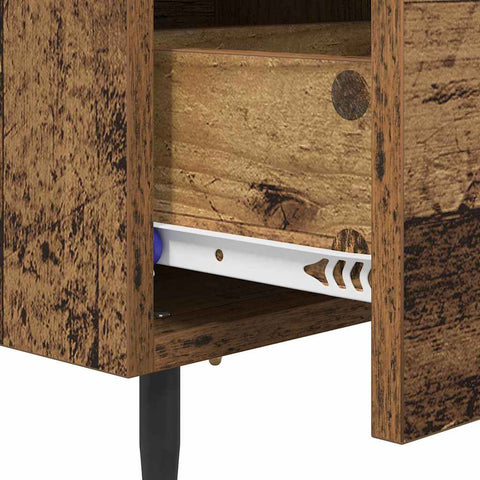 vidaXL Bedside Cabinet Old wood 40 x 35 x 47.5 cm Engineered wood