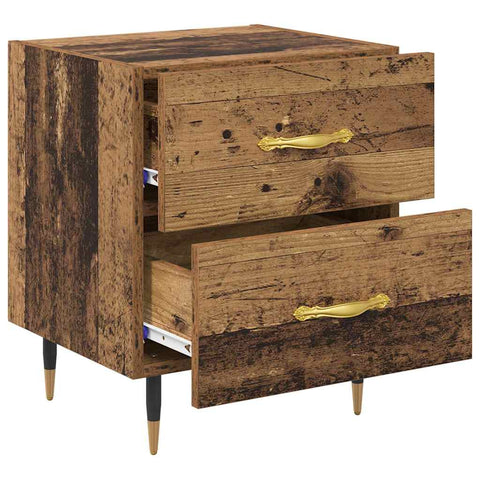 vidaXL Bedside Cabinet Old wood 40 x 35 x 47.5 cm Engineered wood