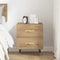 vidaXL Bedside Cabinet Artisan oak 40 x 35 x 47.5 cm Engineered wood