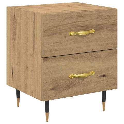 vidaXL Bedside Cabinet Artisan oak 40 x 35 x 47.5 cm Engineered wood