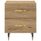 vidaXL Bedside Cabinet Artisan oak 40 x 35 x 47.5 cm Engineered wood