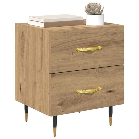 vidaXL Bedside Cabinet Artisan oak 40 x 35 x 47.5 cm Engineered wood